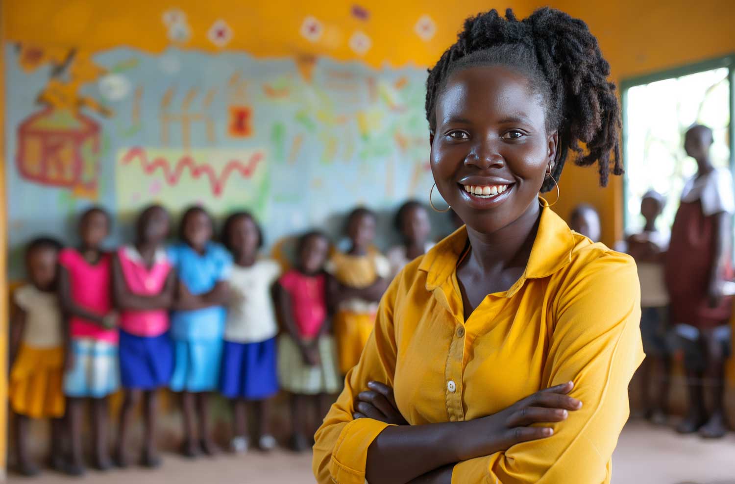 African Teacher Smiling