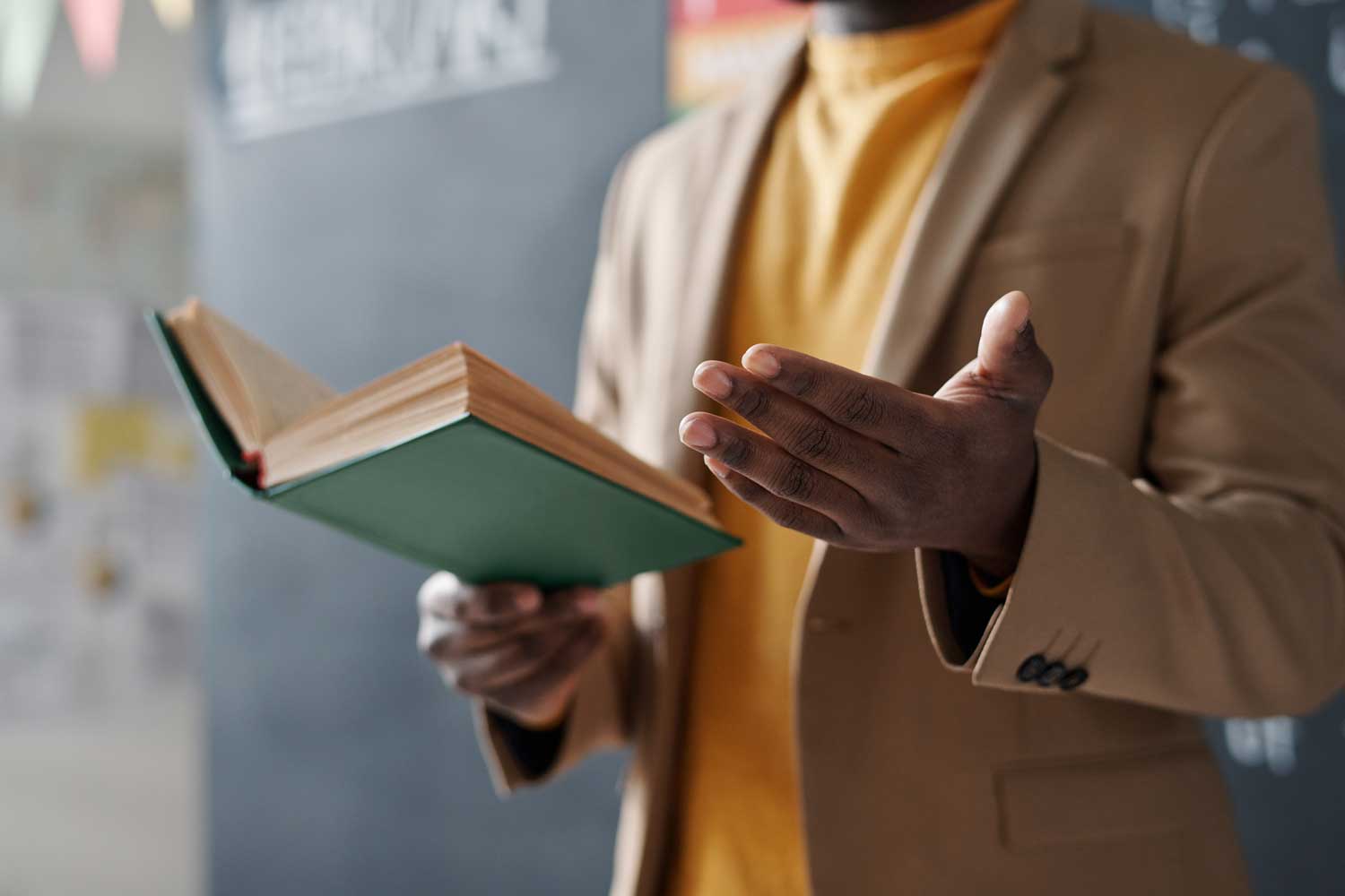 Closeup African American Teacher